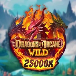 Official Slots logo: Dragons of Arcane Wild by Foxium at MrPacho Casino